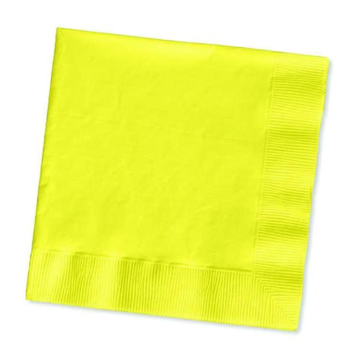 Creative Converting Touch of Color 2-Ply 50 Count Paper Beverage Napkins, Mimosa