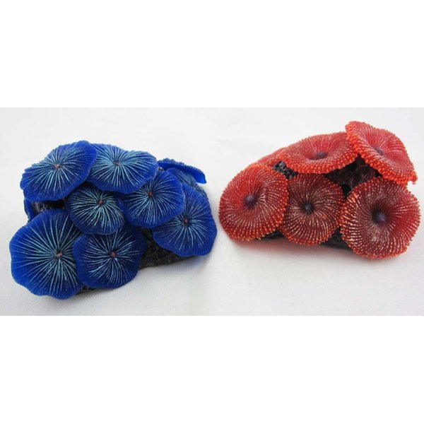 2xAquarium Fish Tank Silicone Sea Anemone Artificial Coral Ornament SH217