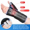 Velpeau Carpal Tunnel Wrist Brace with Thumb Stabilizer Night Support, Completely Stabilizes Wrist Thumb Joint, Pain Relief for Tendonitis, De Quervain's Tenosynovitis, Arthritis (Reg, Right Hand, M)