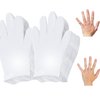 White Cotton Glove 24 Pieces, Washable Cotton Glove Eczema, Spa Moisturizing Glove for Sleeping, One Size Fit Most Overnight Moisturizing Glove, Gifts for Christmas, Thanksgiving Day(12 Pairs)