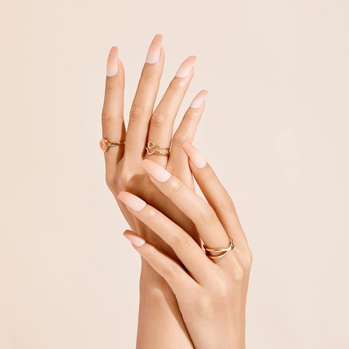 GoldFinger Full Cover Nails Press On Nails Gel Glam Design Nails Long Length