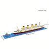 alltogetho Titanic Iceberg Model Ship Building Blocks Set Toys Micro Mini Bricks for Adults Girls Assemble Ice Love Cruise Ship