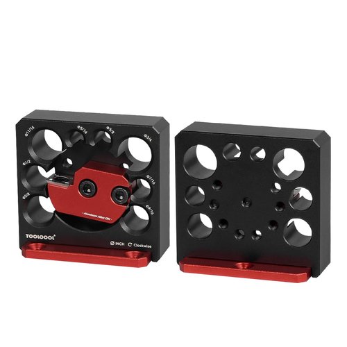 Toolcool Electric Drill Carbide Inserts Dowel Maker High Speed Dowel Cutter Dowel Plate (Imperial 8 Holes)