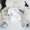Midlee Stripe Ears White Easter Rabbit Dog Toy