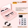 JYHi 3 Tier Eyelash Storage Case Lash Dime Organizer Holder Box with Mirror Makeup Cosmetic Travel Case Empty and Eyelash Tweezer False Lash Container (Pink)