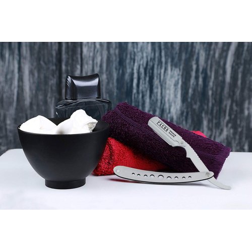 100 BLADES + Facón Classic Professional Straight Edge Barber Razor - Salon Quality Cut Throat Shavette