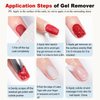 LOUINSTIC Gel Nail Polish Remover -Quickly Remove Gel Polish in 2-5 Minutes(2pcs)