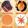 62pcs Orange Birthday Decorations Orange Black Happy Birthday Banner Balloons Arch Kit Star Foil Balloons Orange Birthday Backdrop Tablecloth Halloween Birthday Party Decoration Supplies for Women Men