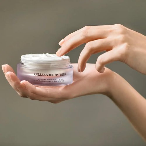 COLLEEN ROTHSCHILD Vitamin C Nourishing Cream | Daily Face Moisturizer | Combats Discoloration, Uneven Tone, Fine Lines (1.7 fl oz)