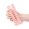 HAIIDOAK Gel Nail Strips (Peachy Pink), 22 Nail Wraps, Long Lasting Self-Curing Gel Nail Stickers, Easy Application, Includes 2 Prep Pads, Nail File and Cuticle Stick Tool for Nails