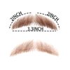 Human Hair Full Hand Tied Realistic Fake Mustache Brown Human Hair Jack Sparrow Fake Beard Fake Goatee Costume Beard Fake Facial Hair Lace Beard for Women Halloween Funny Cosplay Costume（brown）…