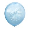 SHUNTAI Second Birthday Balloons Blue 2nd Happy Birthday Party Decorations Blue Latex Confetti Balloon for 2 Years Old Themes Birthday Party Supplies 15 Pack 12 inch(blue)