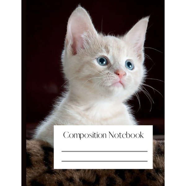 Composition Notebook | College Ruled | 120 Sheets for Back to School, Office or Home: Cute Cat Design | Home School Supplies for Students