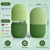 Aquuaera Ice Roller for Face and Eye，Ice Cube Roller Massager for Skin Women Care Tools, Naturally Conditioning De-Puff Eye Bags, Reduce Migraine Pain， Reusable Massage Silicone Ice Mold （Green）