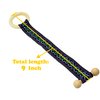 2 Pcs Toggle Hair Tie Dreadlock Accessories elastic ribbon Embedded Ponytail Holders Colorful Bohemian Style Loc Hair Accessories Long Dread Bands for Women Men (Cyan, Indigo)