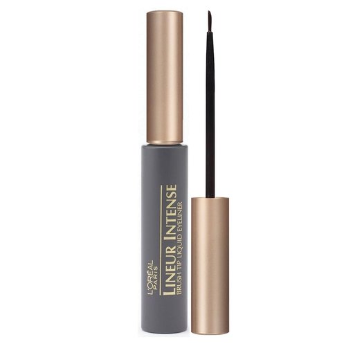 L'Oreal Paris Lineur Intense Brush Tip Liquid Eyeliner, Black, 0.24 fl; oz; (Packaging May Vary)