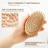 Natural Bamboo Hair Brush(No handle) Combetter, Massaging Scalp, Detangling brush for Women, Men &Kids, Eco-friendly Natural Wooden for All Hair Types