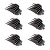 HASMX 1.5 Inch Clipper Guide Comb 3179 Hair Trimmer/Clipper Guard Comb Guide Comb for Wahl Hair Trimmers and Clippers #12 Replacement Clipper Guide Comb (6-Pack)