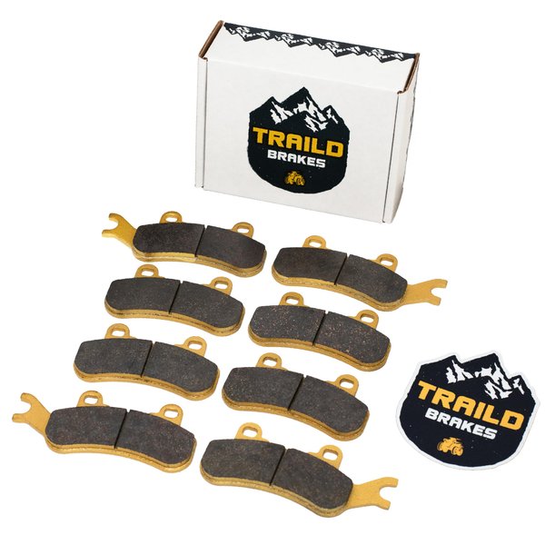 Can-Am Defender MAX (6-Seater) HD7 HD8 HD10 6x6 & PRO Ceramic Brake Pad Set 2017, 2018, 2019, 2021, 2022, 2023, 2024