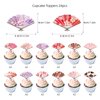 ADIANZI Japanese Folding Fans Birthday Party Decorations Chinese Birthday Banner Cake Topper Hanging Swirls Balloons Cupcake Toppers Asian Birthday Party Decorations Japanese Birthday Party Supplies