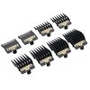 8PCS Clipper Guards for BaBylissPRO Barberology FX870, FX880, FX825, and FX673 Clippers,Trimmer Replacement Guards for Babyliss Clippers,Black