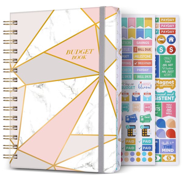 Budget Planner - 12 Monthly Financial Organizer, Expense Tracker, Undated Finance Planner, 6" x 8.2", Monthly Budget Book, Account Book, Start Anytime to Take Control of Your Money