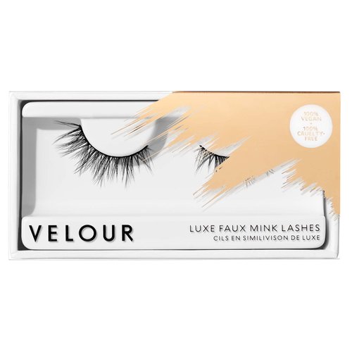 Velour Vegan Luxe Faux Mink Eyelashes - Light & Fluffy False Lash Extensions - Wear up to 20 Times – Luxurious and Natural Lashes - 100% Vegan, Soft and Comfortable, All Eye Shapes