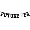 Future PA Banner - Congrats Physician Assistant Bunting Sign, Medical School/Nursing School Graduation Party Decorations Supplies, Black Glitter