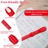 Eastrock Recorder Instrument German Style Soprano Recorder Red 3 Pieces for Beginners with Cleaning Rod, Fingering Chart, Packing Bag, Thumb Rest