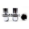 Set of 4 Veritek 14x1.5mm 1.85 Inch Length 0.90 Inch Shank 19mm Key Hex OEM Chrome Mag Seat Security Wheel Locks for Land Rover Range Rover Discovery LR3 LR4 HSE Sport Factory Wheels