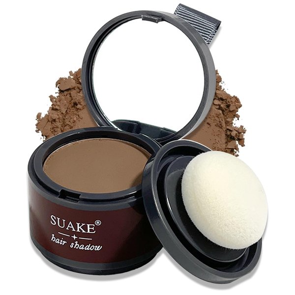 Root Cover Up Hair Powder - Conceals Hair Loss, Thinning Hair, Bald Spots, and Beard Lines - Long Lasting, Dark Curry Color Toppers