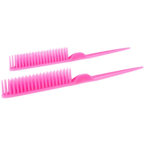 CocoBlack Naturals 3 Row Styling Comb For Detangling, Defining And Separating Curls (Pink)