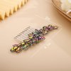 Chargances Crystal Bride Wedding Hair Comb AB Color Rhinestone Headpiece Fashion Handmade Hair Accessories for Bridal Wedding Prom Flower Girl (AB Color)