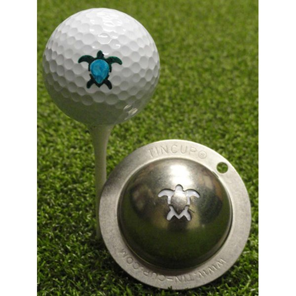 Tin Cup Golf Ball Custom Marker Alignment Tool Models (Honu Turtle)