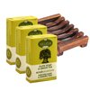 Greek olive soap scrub with green tea extract, all natural ingredients, made in Crete, Greece, Pack of 4