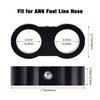 EVIL ENERGY 6AN Hose Separator Clamp, AN6 Fuel Line Mounting Clamp Aluminum Black 4PCS