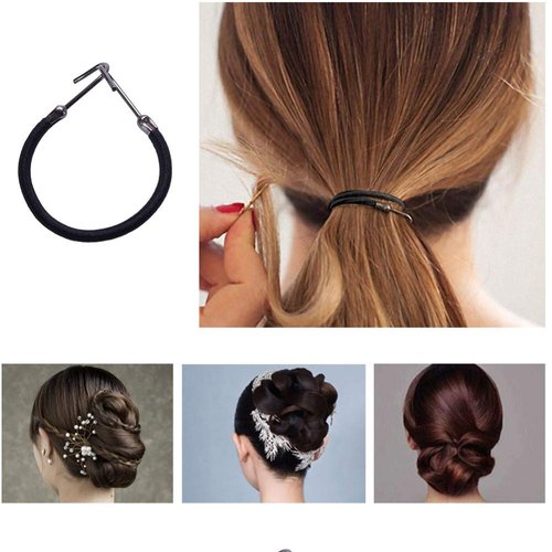 20pcs Bungee Hair Ties Bungee Elastic Hair Bands Hair Bungee Cords with Hooks Bungee Cord Hair Tie Hair Hook Blonde Ponytail Holder Hair Wrap