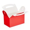 Juvale 24-Pack Treat Boxes - Candy Gable Boxes for Party Favors, Birthday, Wedding, Baby Shower (Red, 6.2x3.5x3.6 In)