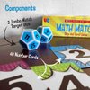 University Games, Scholastic Math Match Travel Dice Game, Mathematics Reinforcement Game for Kids, for 2 or More Players Ages 5 and Up