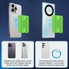 Lokyoo Magnetic Silicone Suction Phone Case Adhesive Mount, for iPhone Magasfe Series, Phone Holder for Mirror Shower, TikTok Videos and Selfies, with Magnetic Patch, iPhone&Android Compatible-Green