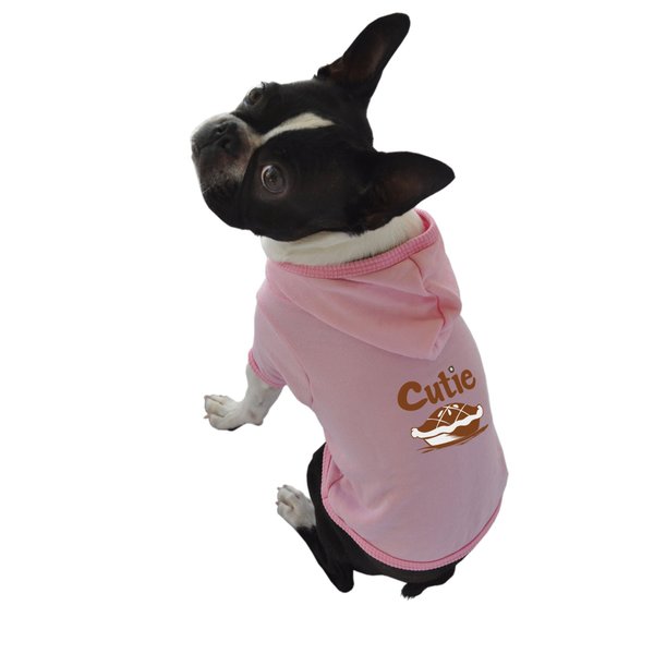 Ruff Ruff and Meow Dog Hoodie, Cutie Pie, Pink, Extra-Small
