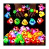Mikulala 24 Pack Light up Rings Glow in The Dark Party Supplies, Christmas Goodie Bag Stuffers Gifts, Treasure Box Toys for Classroom Prizes, Party Favors For Kids 4-8 8-12 Cute Animal Rings