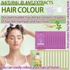 10 Pack Bubble Plant Black Hair Dye Kit,Natural Plant Extract Hair Dye Shampoo for Gray Hair Coverage,30ml Hair Color Shampoo with 10 Pack Hair Masks