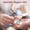 Boboduck The Original Silver Nursing Cups - 999 Silver Nipple Covers Breastfeeding - Protect and Soothe Sore Nipples - Breastfeeding Essentials Silver Nipple Guards with Soft Silicone Ring (Regular)