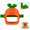 Chuya Baby Teething Toys Baby Teether for Babies 0-24 Months Carrot Hand Teethers Teething Relief Sore Gums Baby Toys for Infants