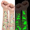 EMOME 140+ Styles Luminous Kids Tattoos, Temporary Tattoo Stickers Waterproof for Boys and Girls, Children Glow Party Favors Supplies Games (Unicorns)