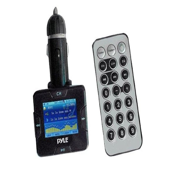 PYLE PLMP3C21 Plug In Car Wireless USB/SD/MMC/MP3/MP4/Ipod FM Modulator And Transmitter w/USB Charging Port