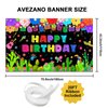 Avezano Fiesta Birthday Party Banner Mexican Fiesta Happy Birthday Backdrop Mexican Birthday Party Decorations Fiesta Theme Happy Birthday Banner Mexican Party Supplies 70.8 x 43.3 Inch