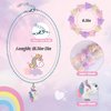 Faburo 21pcs Kids Jewelry for Girls -7 Necklaces, 7 Rings, 7 Bracelets, Little Girls Jewelry Kids Mermaid Necklace Rings for girls, Toddler Jewelry Necklace Birthday Christmas Gift Age 3 4 6 8