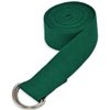 YogaAccessories 8' D-Ring Buckle Cotton Yoga Strap - Green